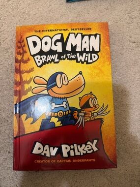 Scholastic Dog Man: Brawl of the Wild — Yellow, Red & Blue Cover